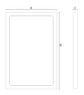 Mounting lamp - DEKOLED G3T rectangle