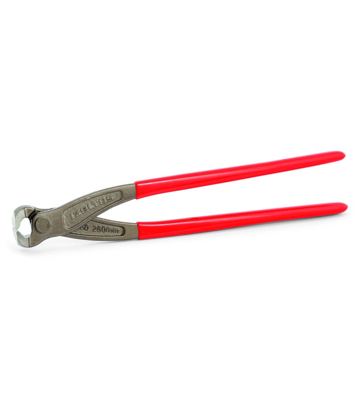 Monier tongs, 280 mm with rubberized handles